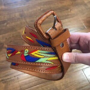 Leather handmade belt 44